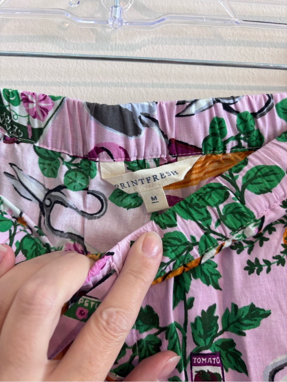 NWT Printfresh Green Thumb Short Sleeve Pajama Set - Picture 6 of 7